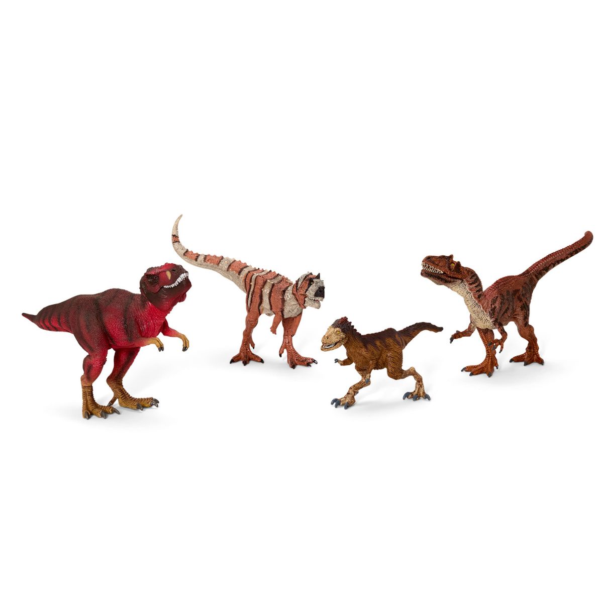 4-Piece Red Dinosaur Bundle