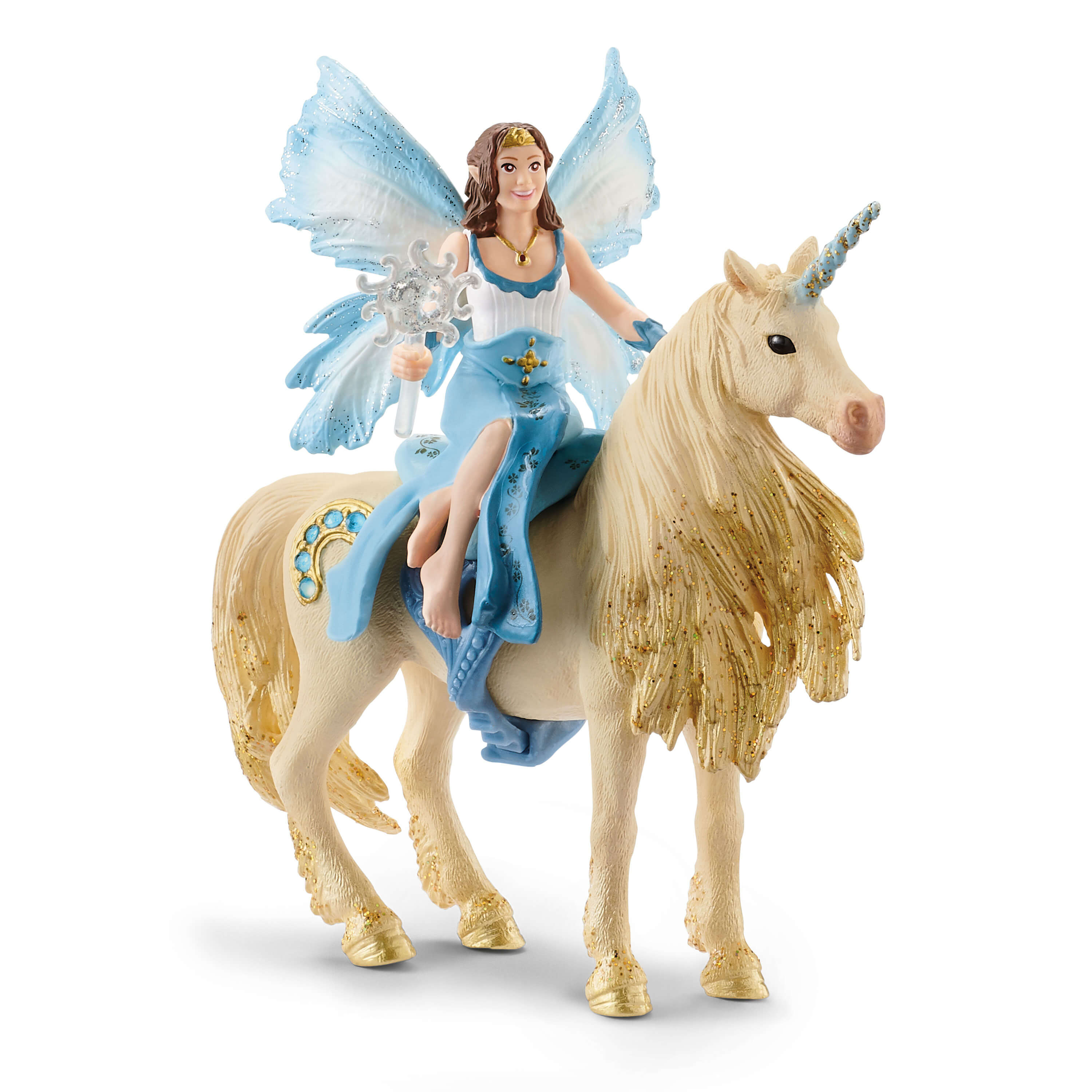 Eyela riding on golden unicorn 42508 | Schleich USA Inc.