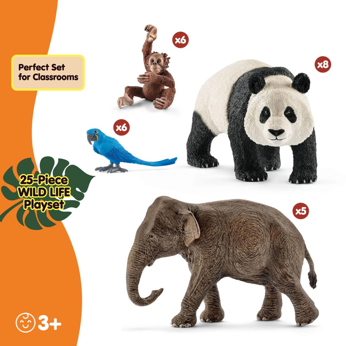 25-Piece Wild Life Bulk Bundle 77729 WILD LIFE | Schleich USA Inc.