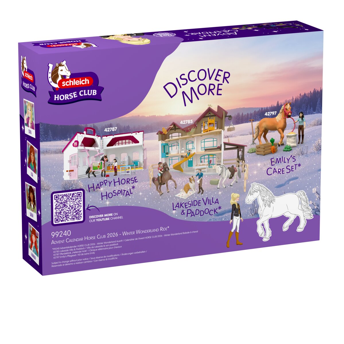 新品未使用　馬schleich HORSE CLUB アドベントカレンダー Advent Calendar HORSE CLUB 2026 - Winter Wonderland Ride 99240