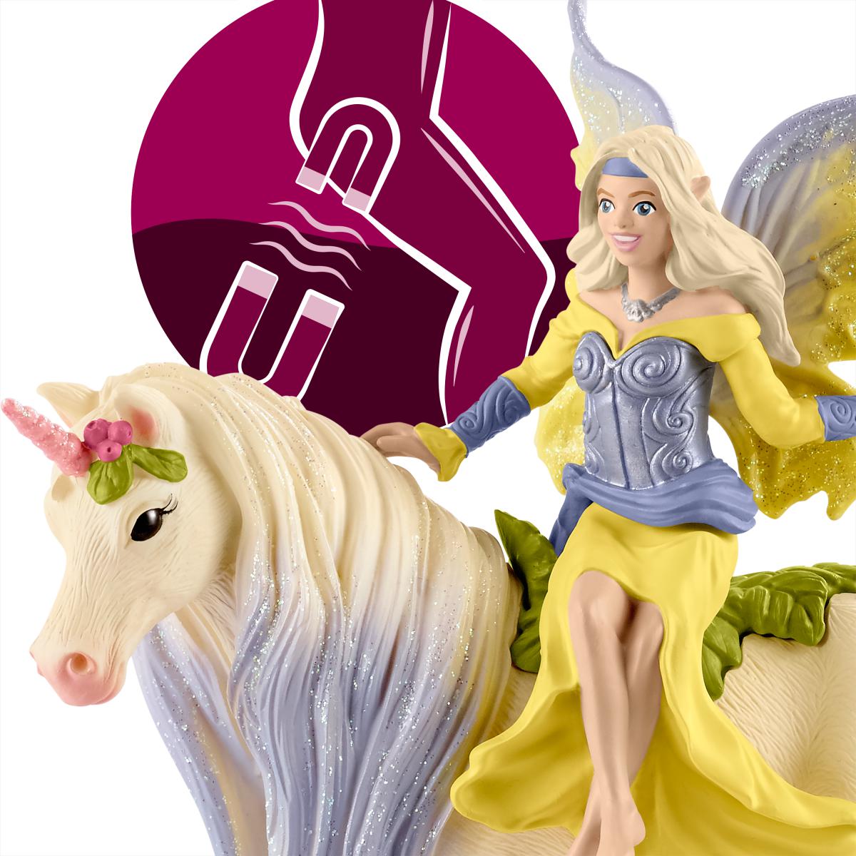 Fairy Sera with blossom unicorn 70565 | Schleich USA Inc.