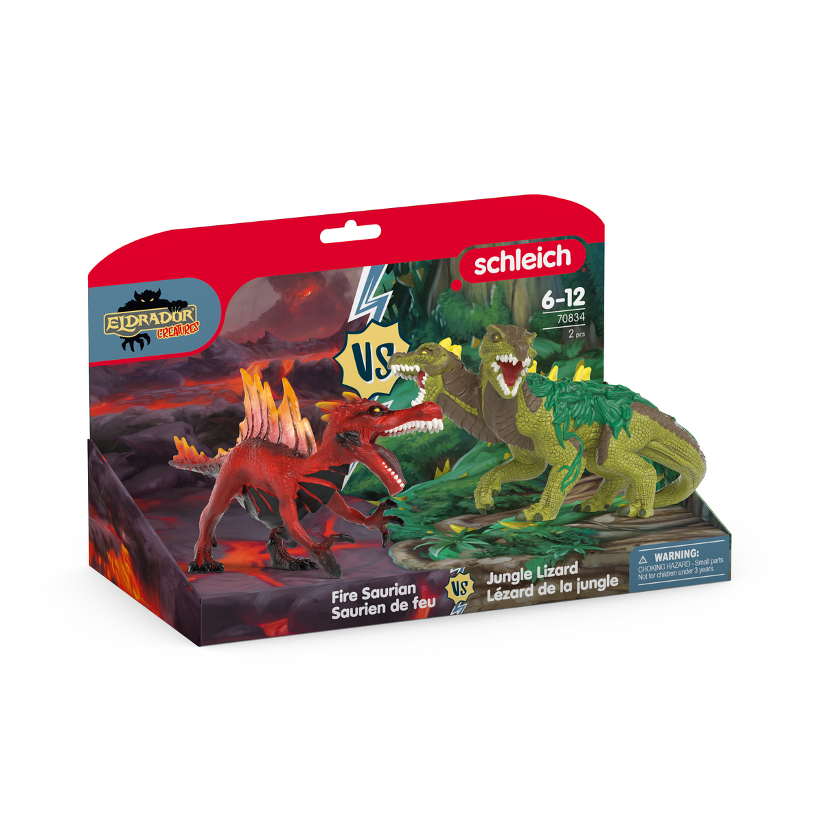 Fire vs. Jungle 70834 | Schleich USA Inc. Fire vs. Jungle 70834 | Schleich USA Inc.