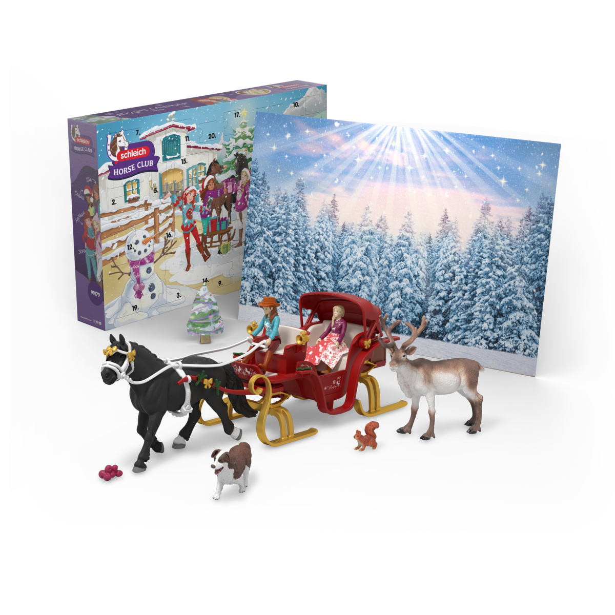 Big Advent Calendar HORSE CLUB 2025 - Christmas Sleigh Ride