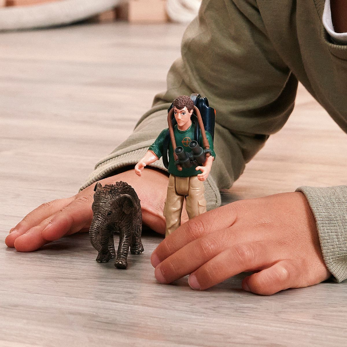 Researcher on an excursion