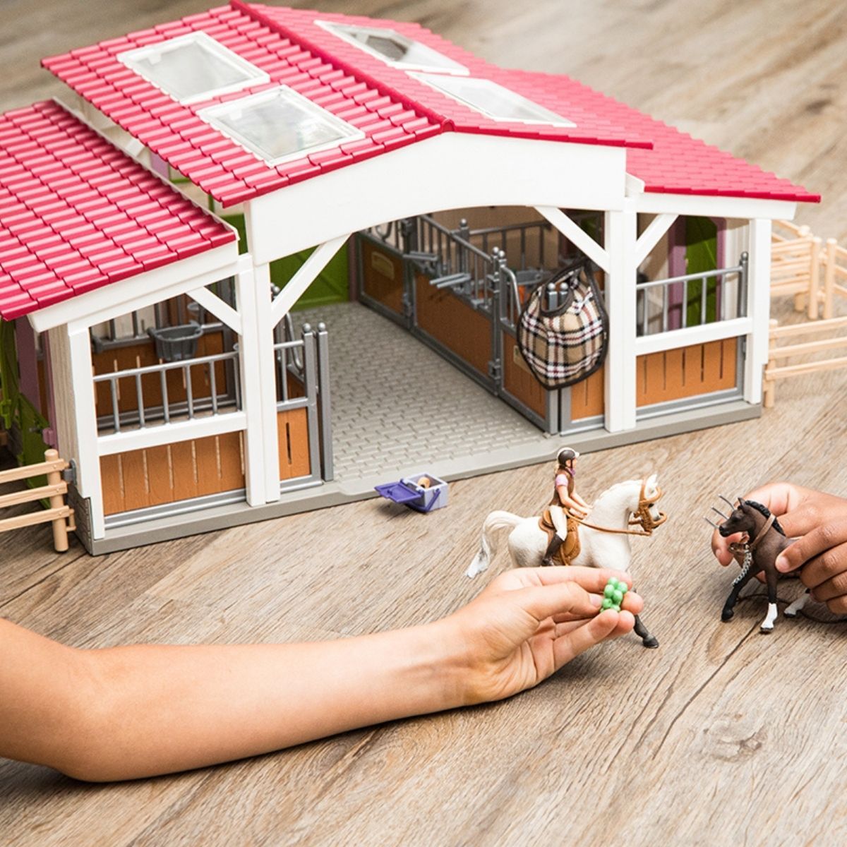 Schleich north america horse store club riding center with accessories