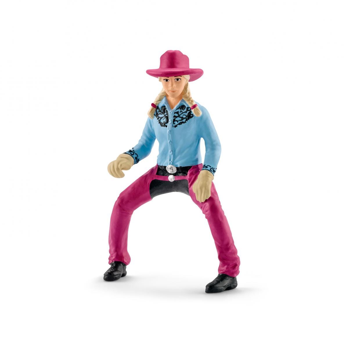 シュライヒ ファームワールド バレル・レーシング(カウガール) フィギュア 41417 ggw725x Barrel racing with cowgirl 41417 | Schleich USA Inc.