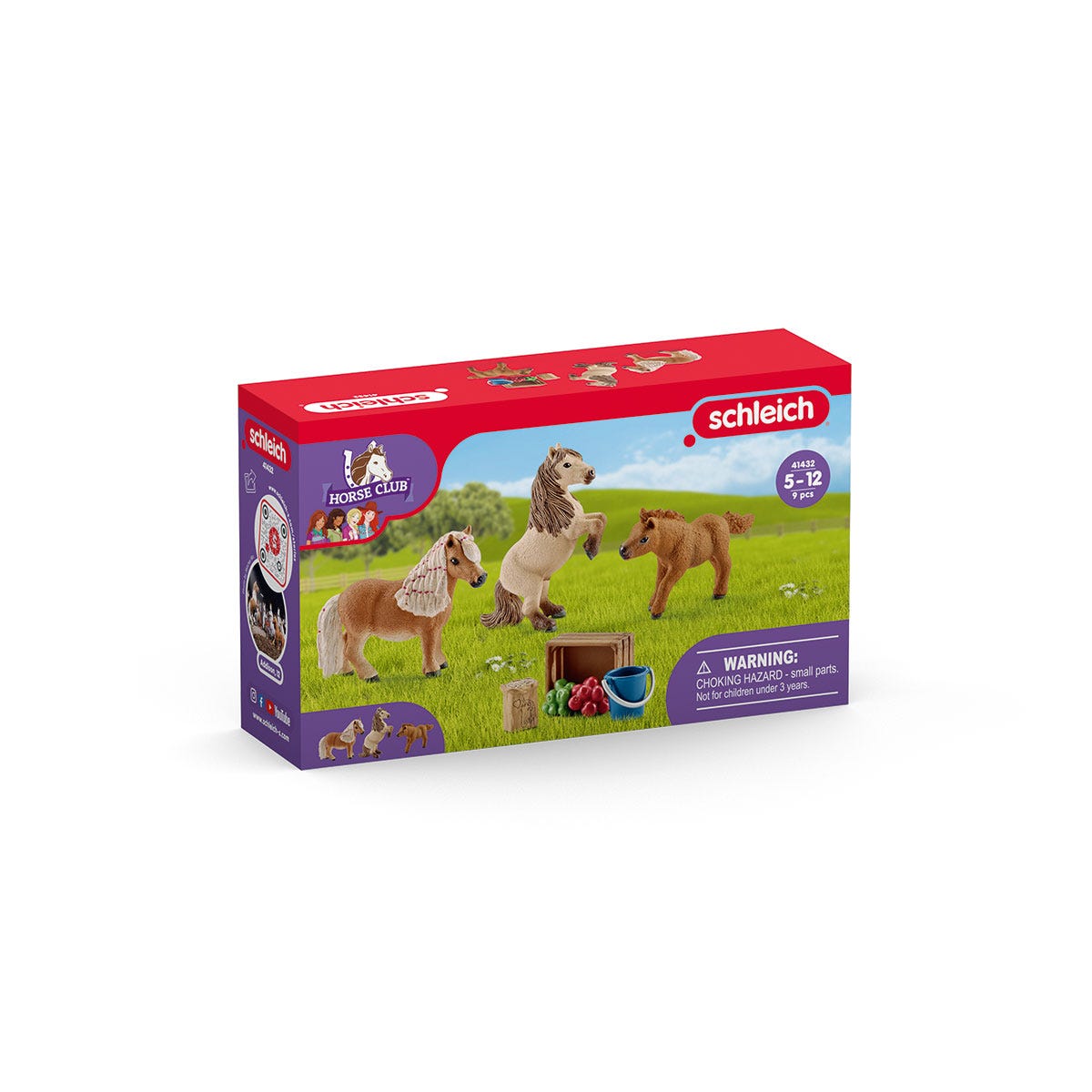 Schleich shetland sales pony family