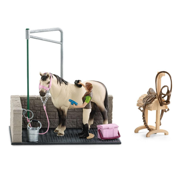 Schleich Horse Club 72177 Stable and Rider Bundle Set Horses Stall