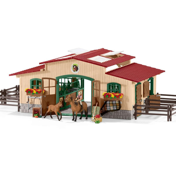 Stable with horses and accessories 42195 | Schleich USA Inc.