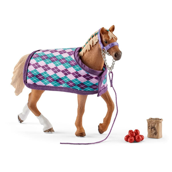 【BEN様】/thoroughbredサラブレットマスタード/巾着Lサイズショ English Thoroughbred with blanket 42360 | Schleich USA Inc.