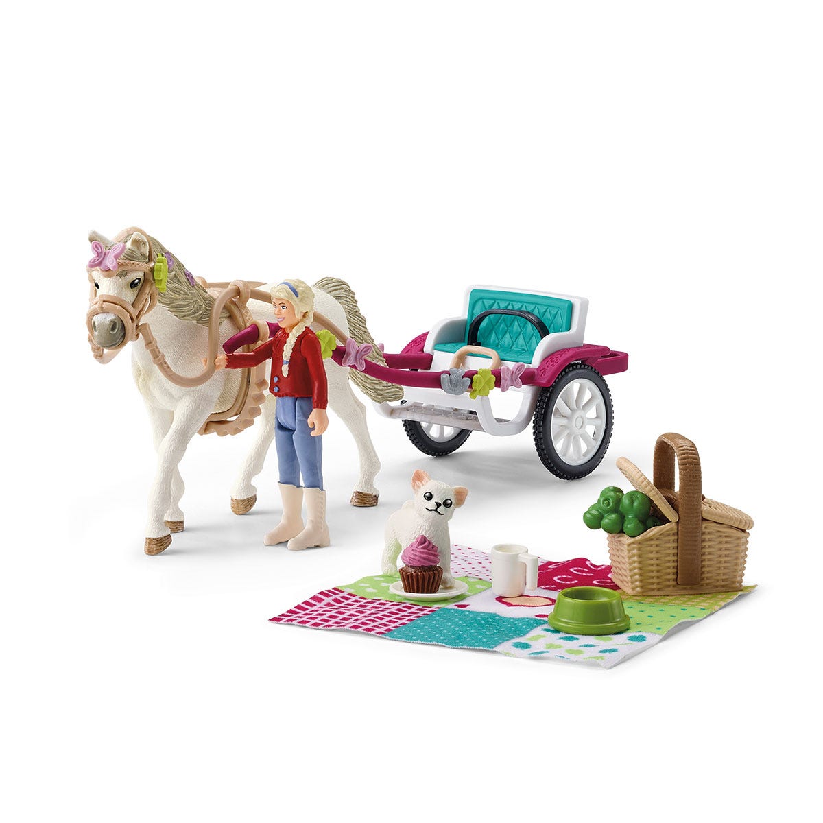 Schleich north america big horse show with riders deals & horses playset