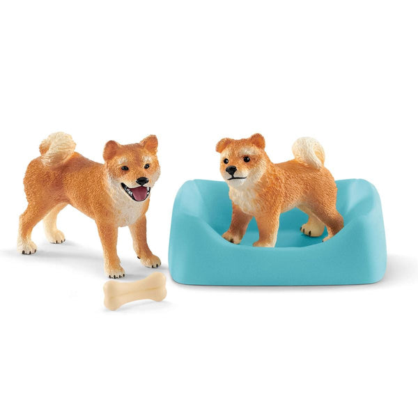 Shiba Inu mother and puppy 42479 FARM WORLD | schleich