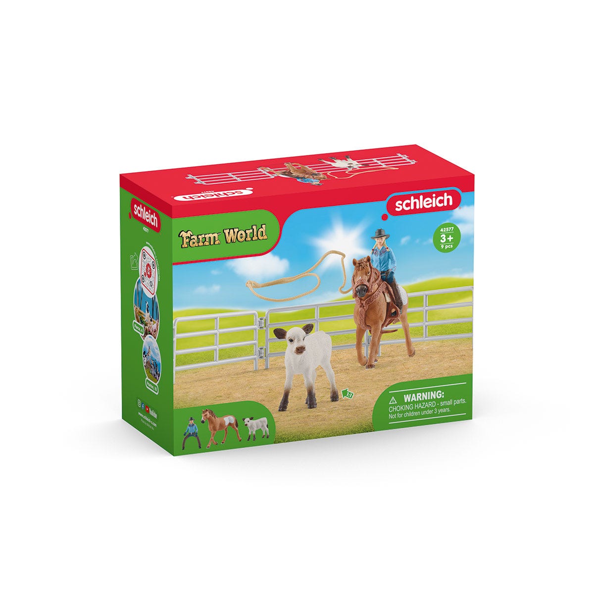 TOM　monkey time SHEEP W/RIDERS XL Cowgirl Team Roping Fun 42577 | Schleich USA Inc.