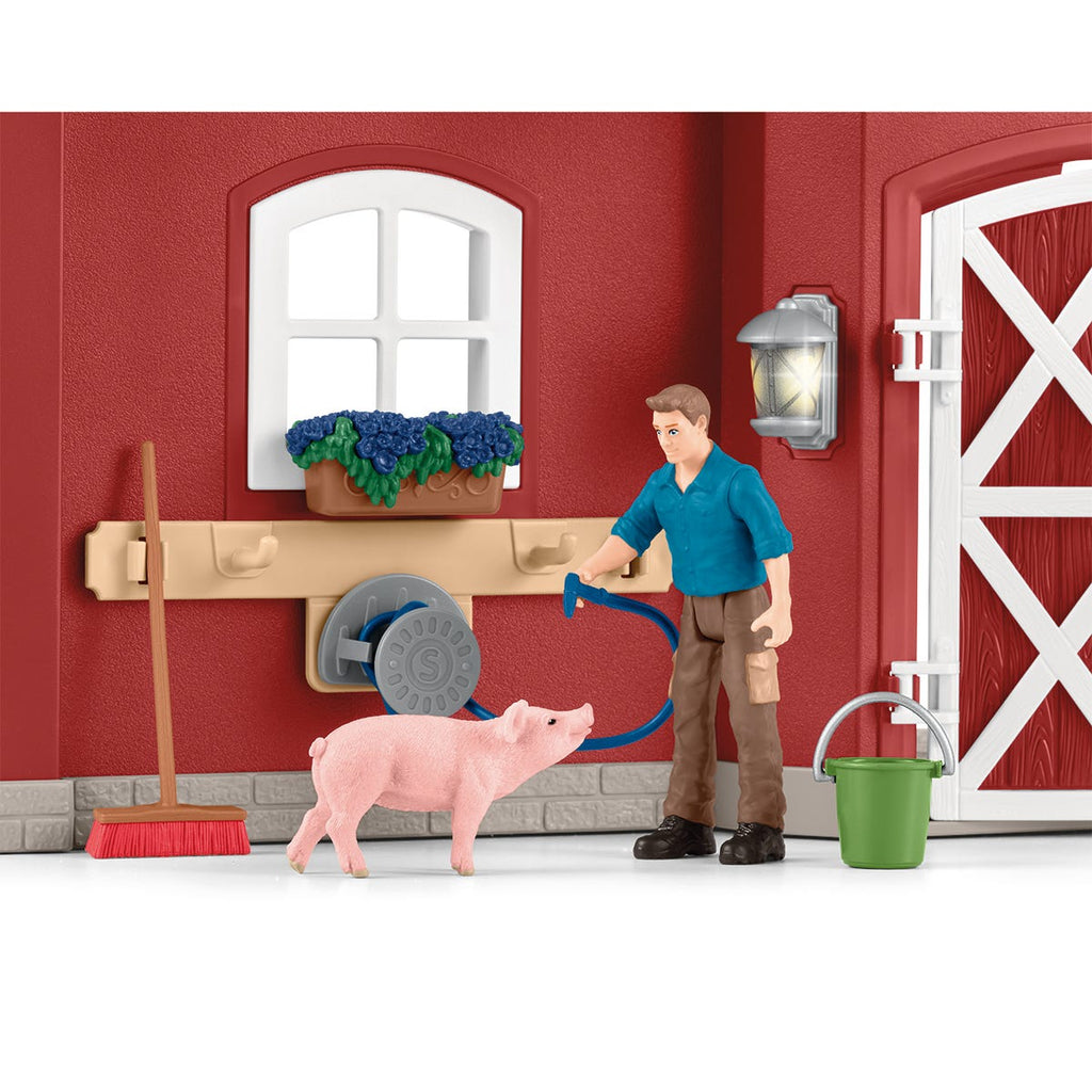  Large Barn with Animals and Accessories 42606 FARM WORLD 