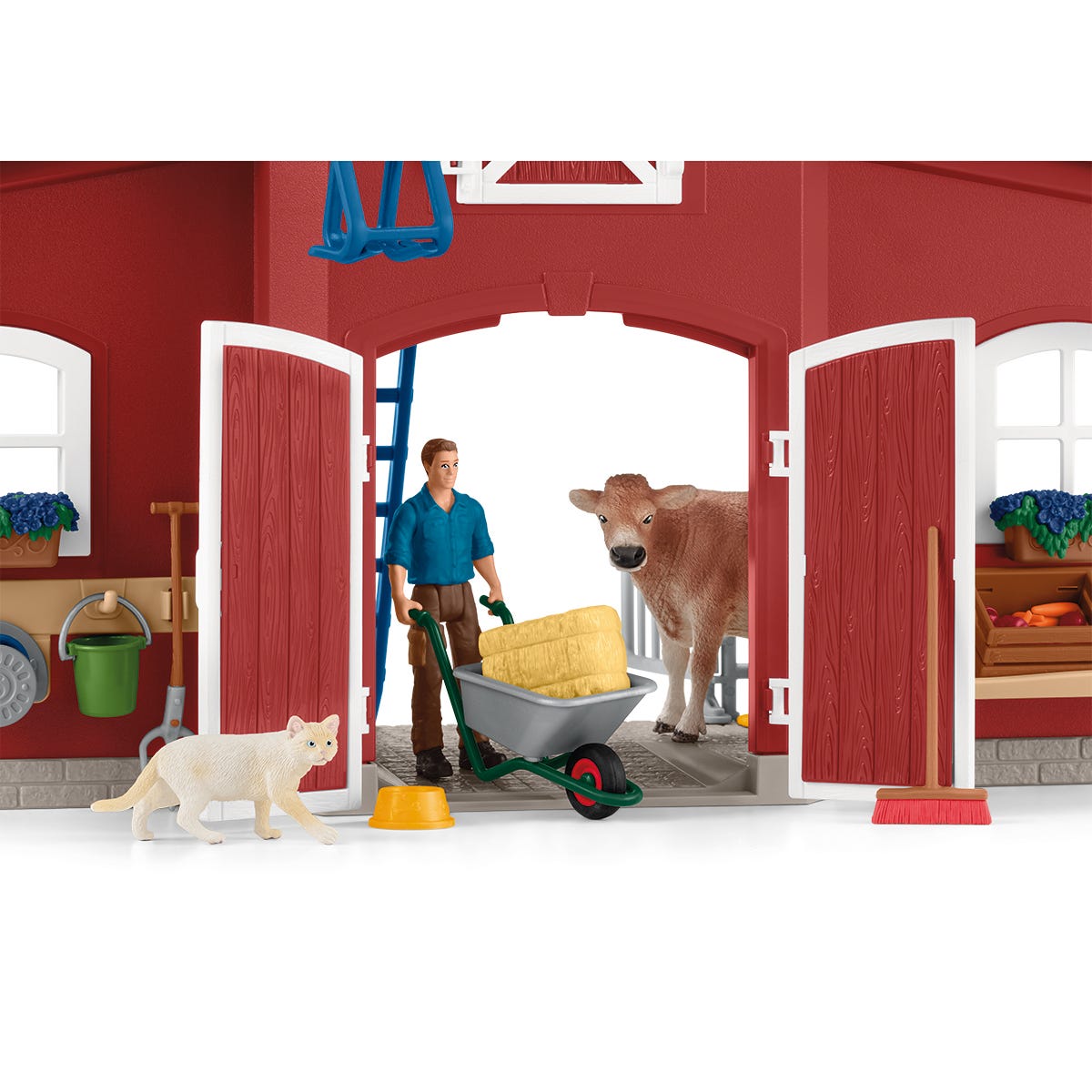 Schleich barn with store animals and accessories