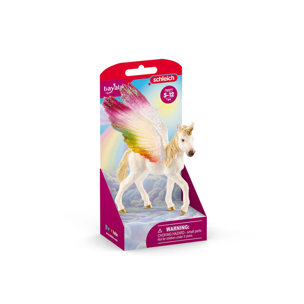 Winged Rainbow Unicorn Foal 70577 BAYALA® | Schleich