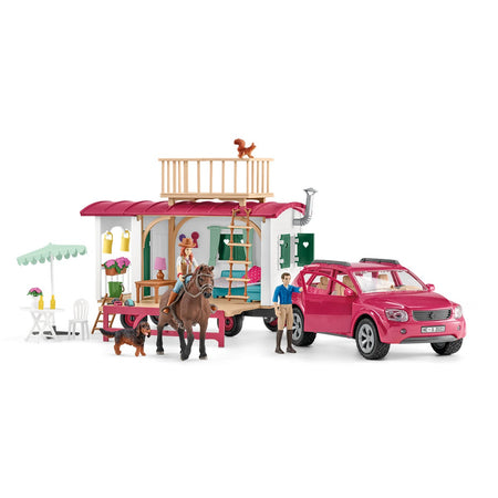 Camping trip with the caravan