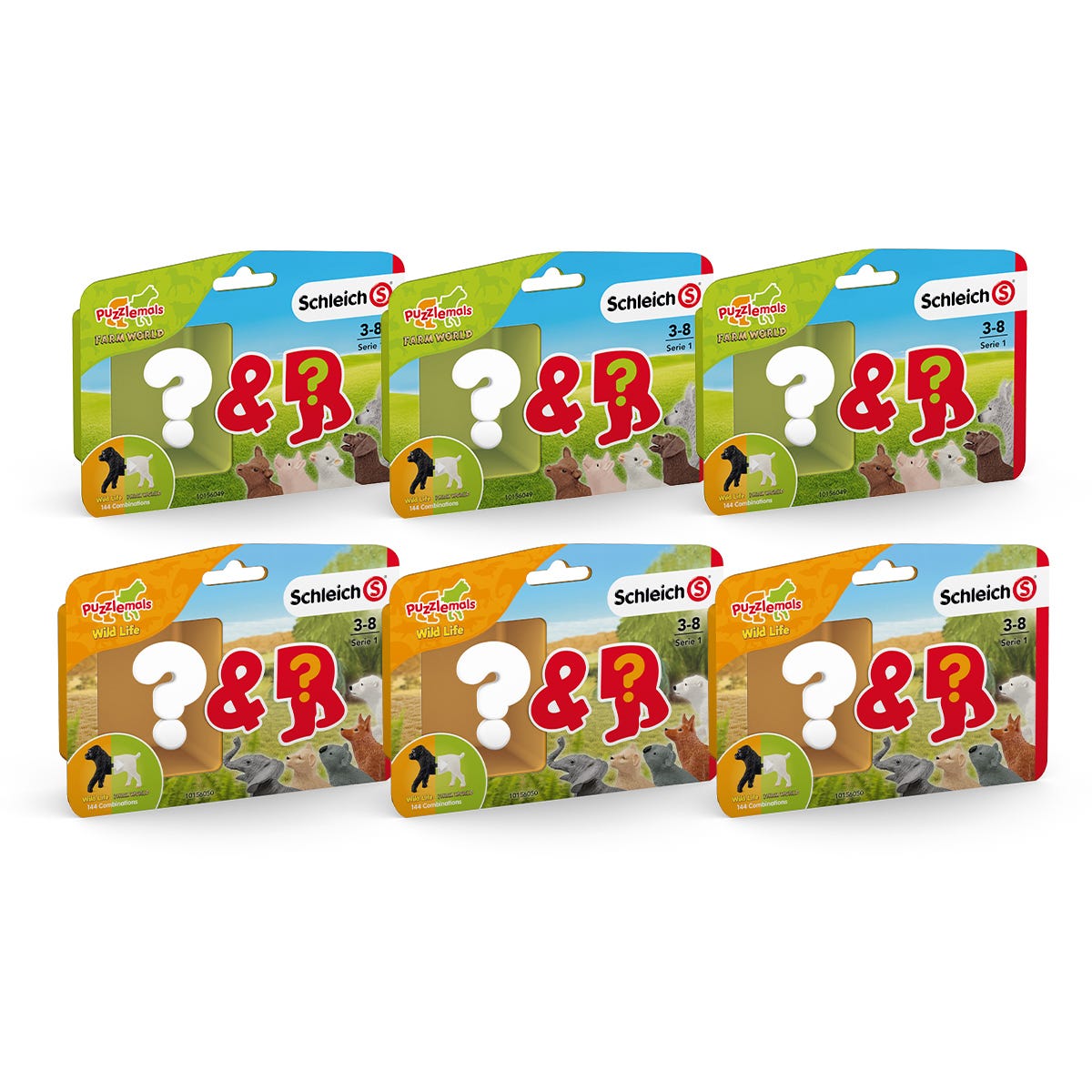 6 Pack Puzzlemals Bundle Series 1