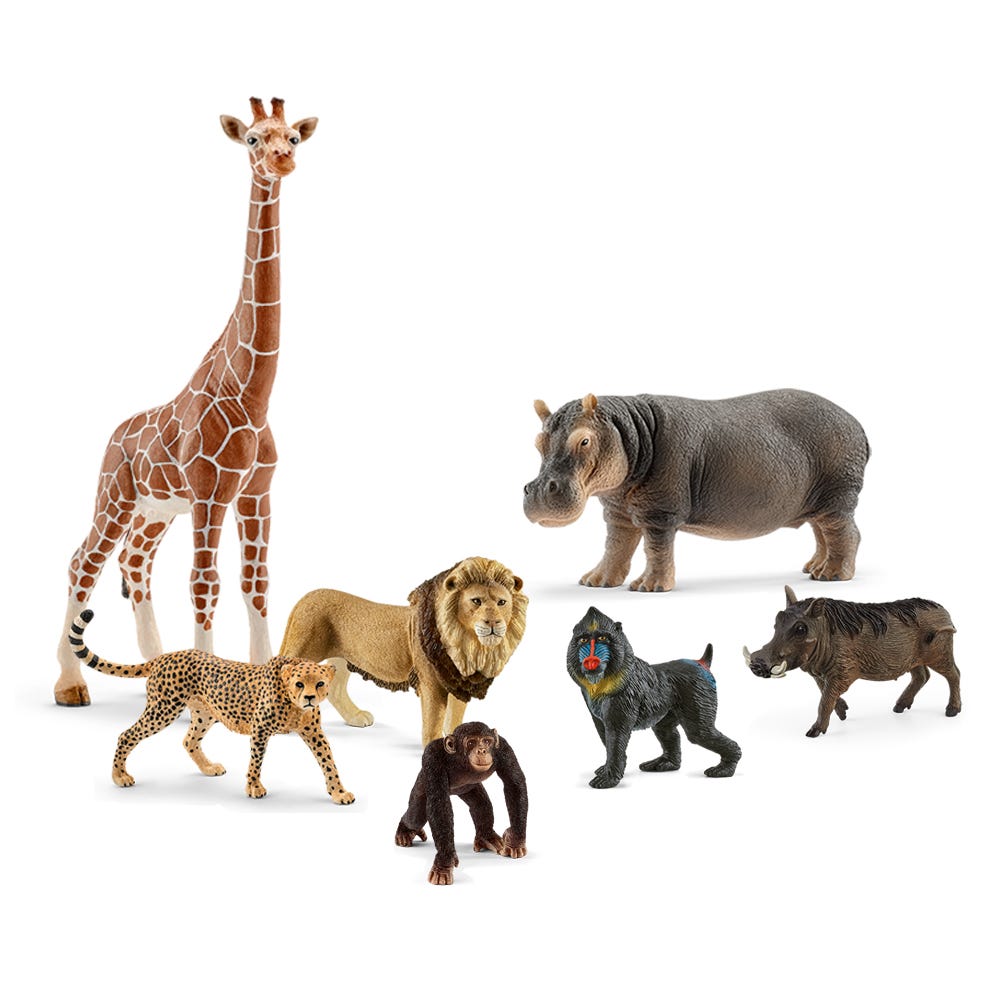 7-Piece African Animal Bundle