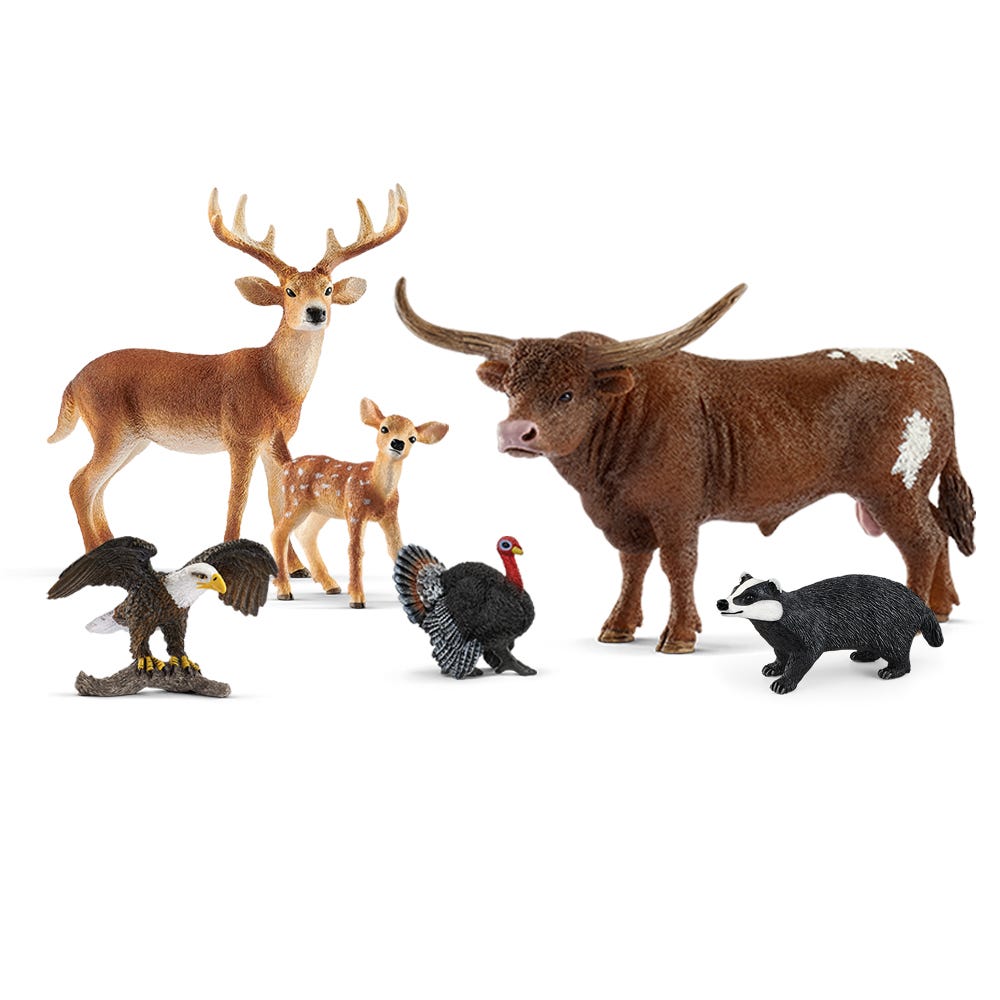 6-Piece North American Animal Bundle