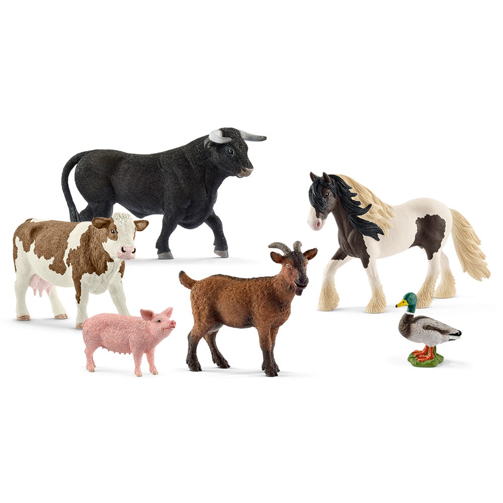 6-Piece Farm Animal Bundle