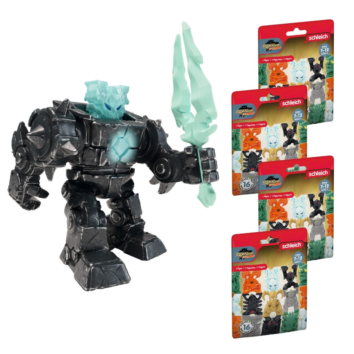 Shadow Ice Robot + 4 Mini Creature Blind Bags